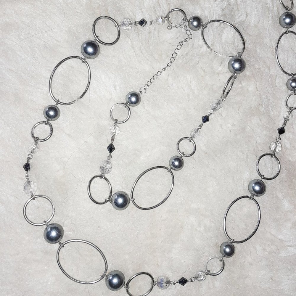 Lia Sophia Alpine Necklace Glass Resin Beads